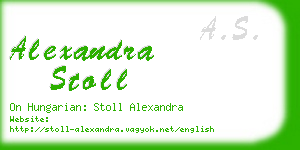 alexandra stoll business card